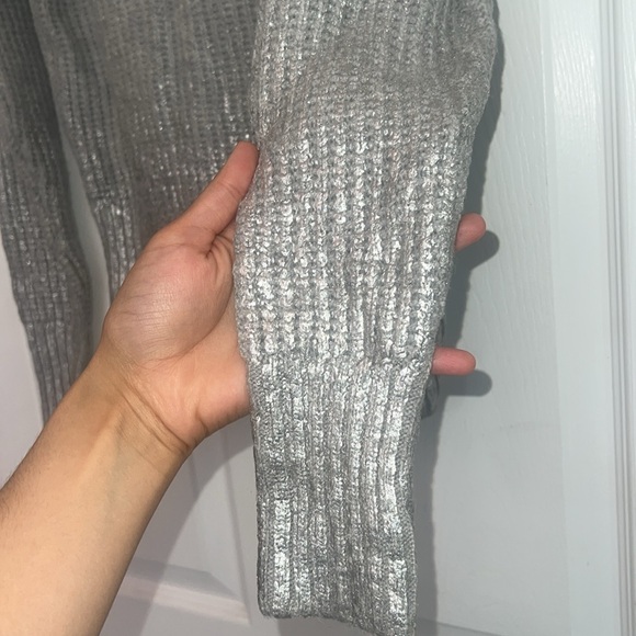 Armani Exchange A | X size X small pullover sweater gray misty grey coated NEW - Picture 4 of 15